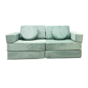Neztly Corduroy Mossy Cozy Junior Play Sofa (Green) -10 pcs