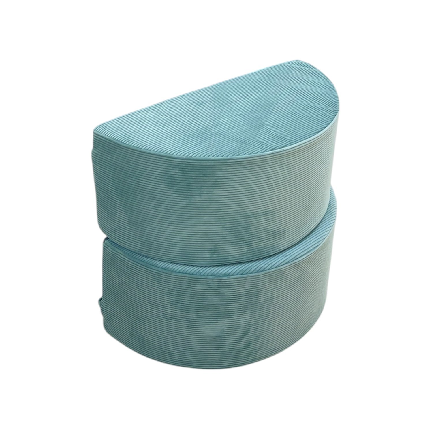 Neztly Corduroy Mossy Cozy Junior Play Sofa (Green) Half Round Only - 2 pcs - Image 3