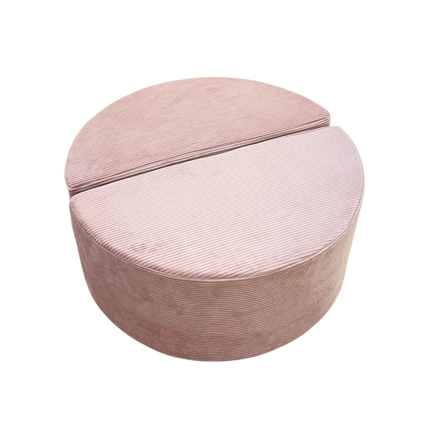 Neztly Corduroy Peachy Cuddle Junior Play Sofa (Green) Half Round Only - 2 pcs